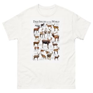 Deer species of the world t-shirt