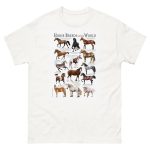 Horse breeds of the world t-shirt