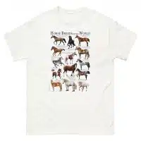 Horse breeds of the world t-shirt