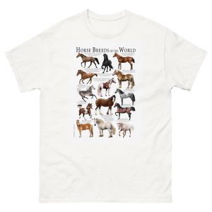 Horse breeds of the world t-shirt
