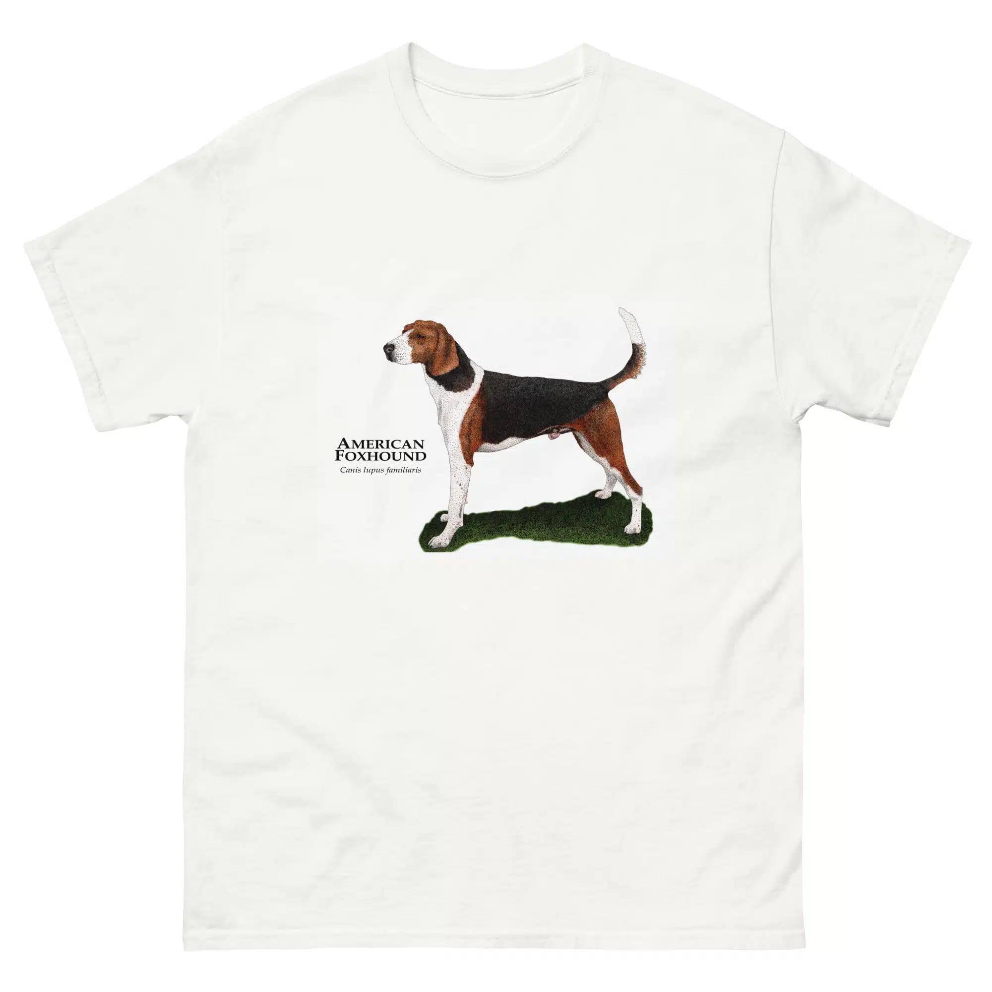American Fox Hound (Canis lupus familiaris) mens-classic-tee-white American Fox Hound (Canis lupus familiaris) t-shirt