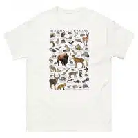Mammals of Kansas t-shirt