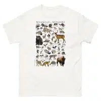 Mammals of Missouri t-shirt