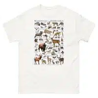Mammals of Nebraska t-shirt