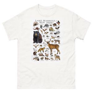 Land Mammals of New Jersey t-shirt