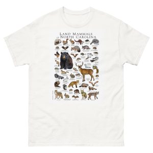 Land Mammals of North Carolina t-shirt
