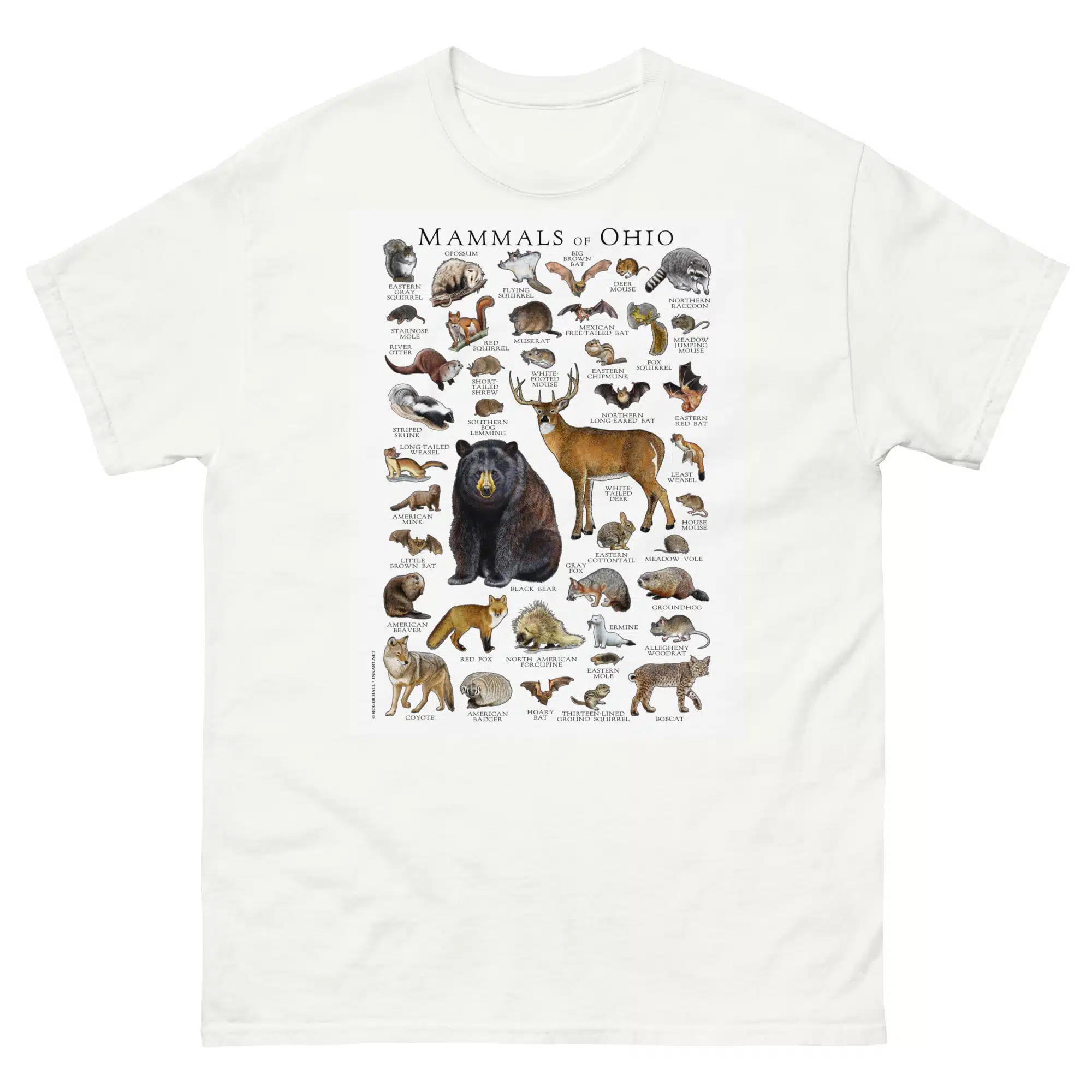 Mammals of Ohio mens-classic-tee-white Mammals of Ohio t-shirt