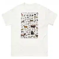 Land Mammals of Oregon t-shirt