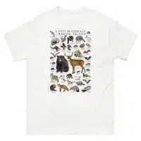 Land Mammals of Rhode Island t-shirt