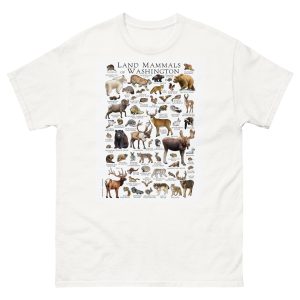 Land Mammals of Washington t-shirt