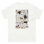 Mammals of Wisconsin t-shirt