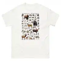 Mammals of Wisconsin t-shirt