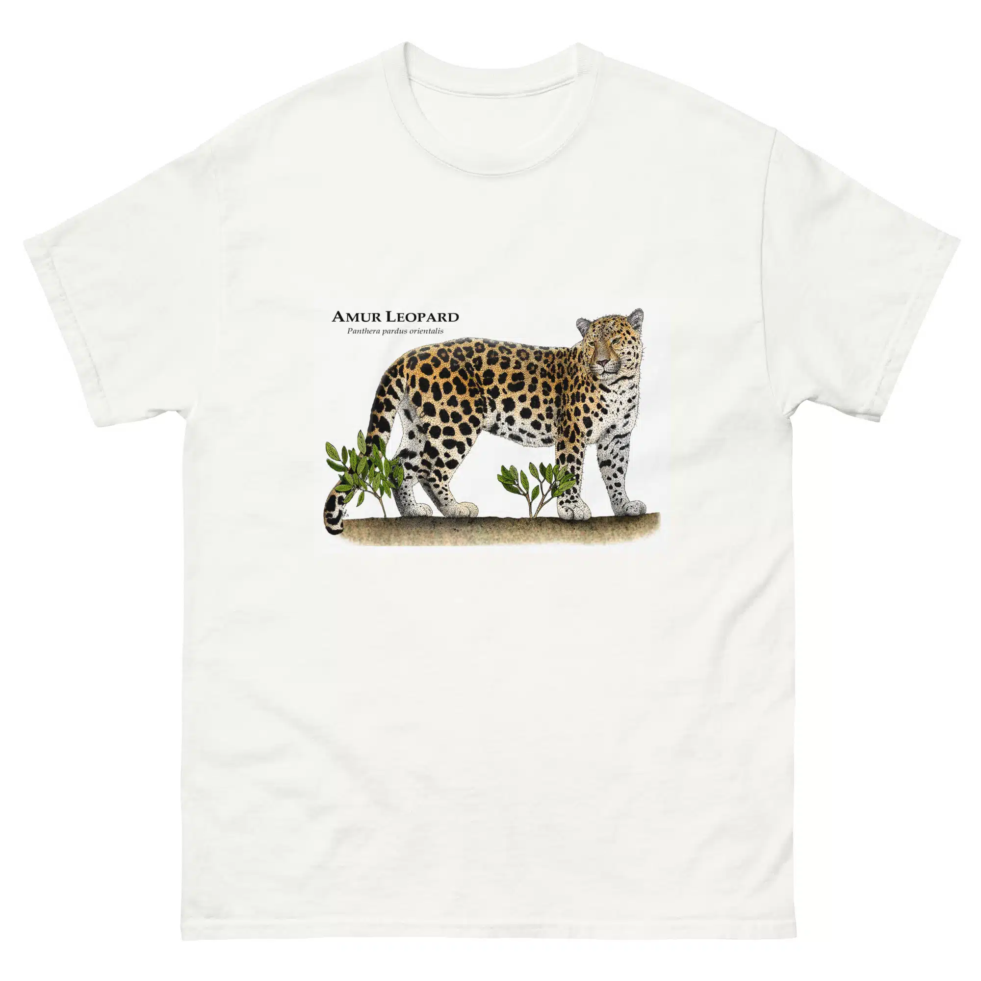 Amur Leopard (pardus orientalis)mens-classic-tee-white Amur Leopard (pardus orientalis) t-shirt