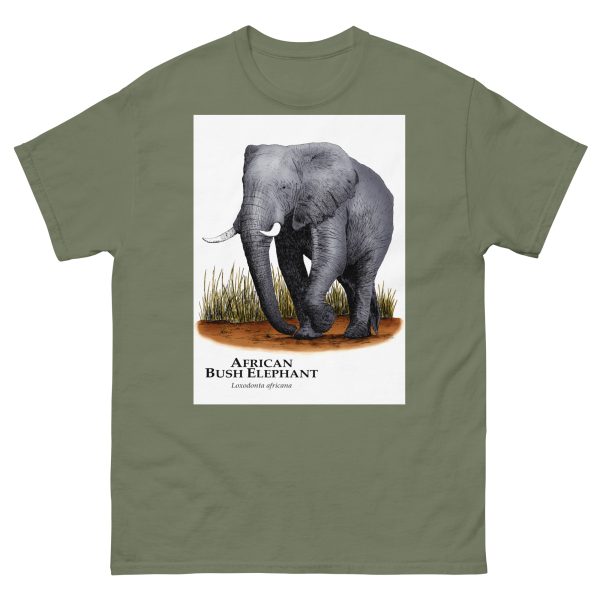 African Bush Elephant = Men's classic tee - Image 5