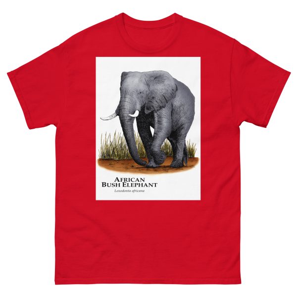 African Bush Elephant = Men's classic tee - Image 3