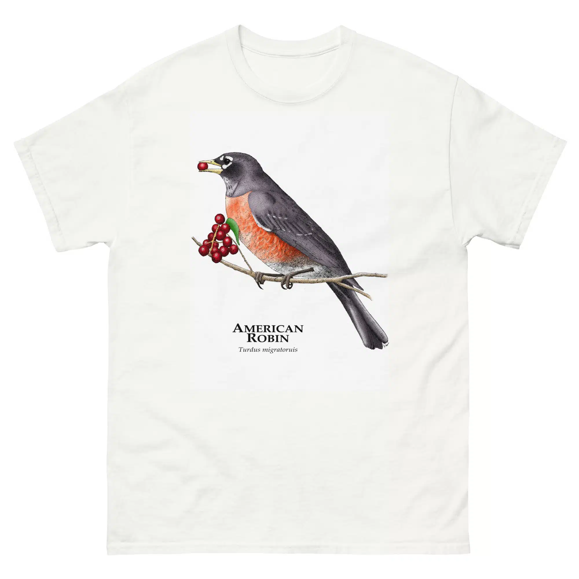 American Robin (Turdus migratorius) mens-classic-tee American Robin (Turdus migratorius) t-shirt