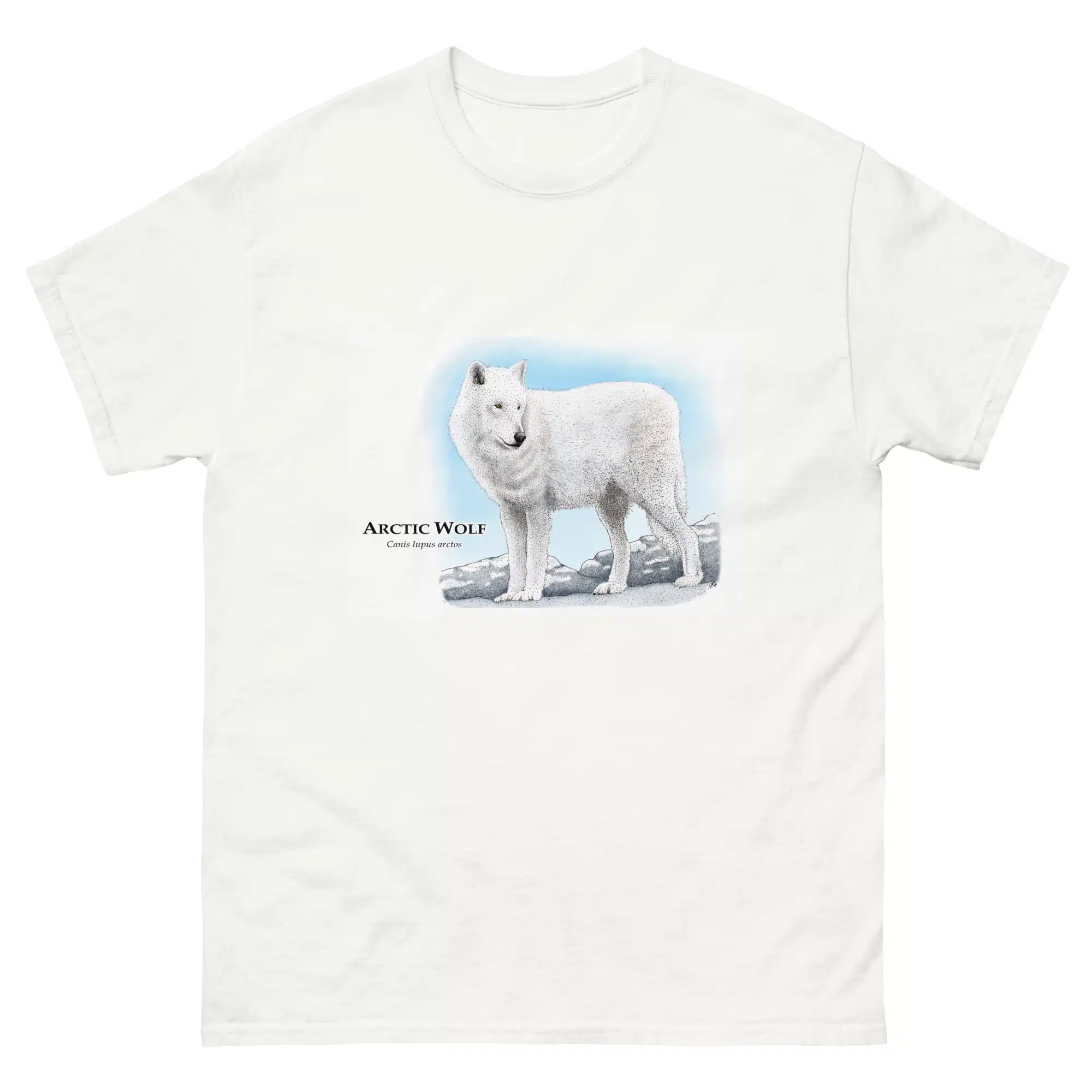 Arctic Wolf (Canis Lupus arctos) mens-classic-tee-white Arctic Wolf (Canis Lupus arctos) t-shirt
