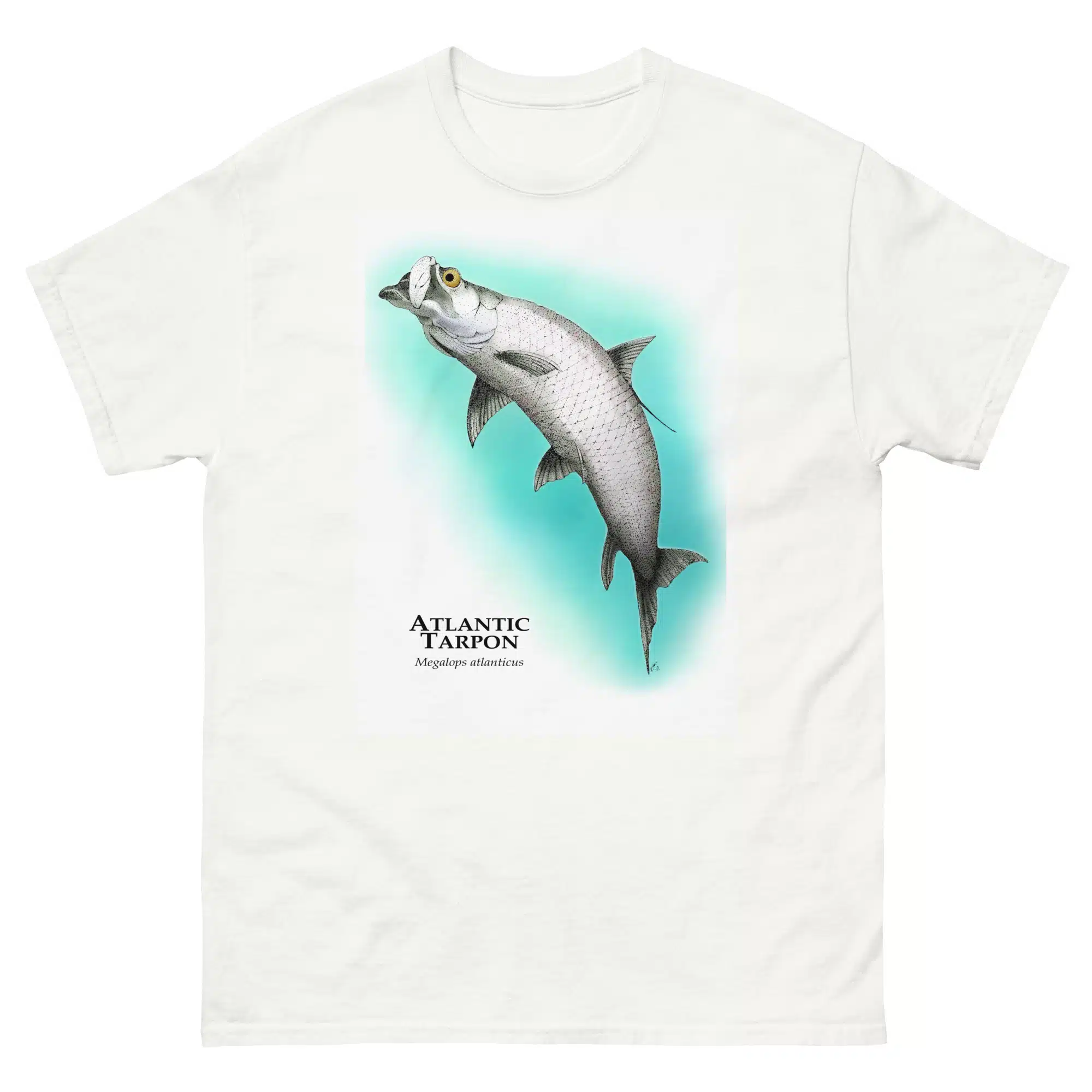 Atlantic Tarpon (Megalops atlanticus) mens-classic-tee-white Atlantic Tarpon (Megalops atlanticus) t-shirt