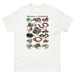 Snakes of Virginia t-shirt illustrations