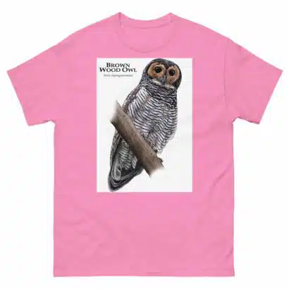 Brown Wood Owl - Unisex classic tee - Image 12