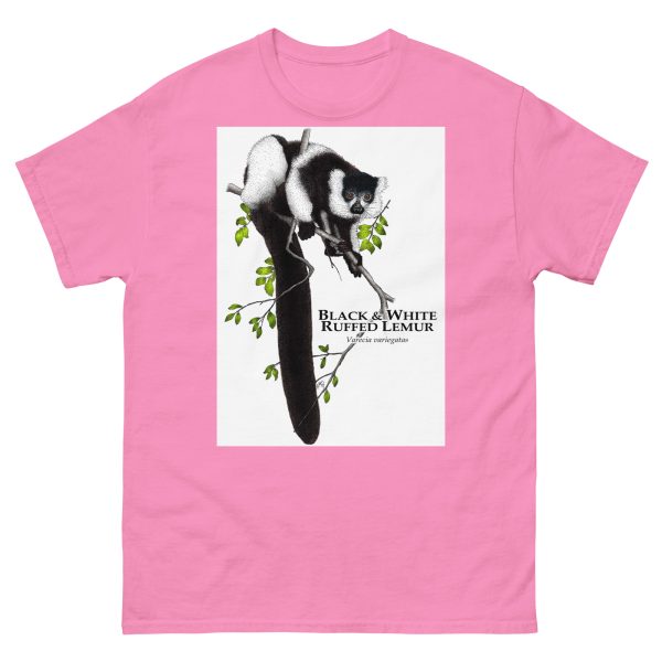 Black & White Ruffed Lemur - Unisex classic tee - Image 12