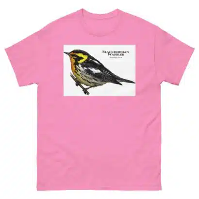 Blackburnian Warbler - Unisex classic tee - Image 12