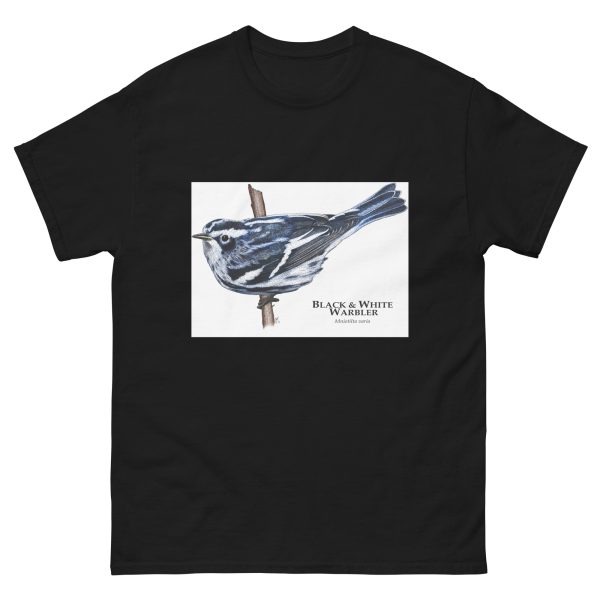 Black & White Warbler - Unisex classic tee - Image 2