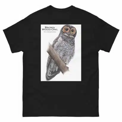 Brown Wood Owl - Unisex classic tee - Image 2