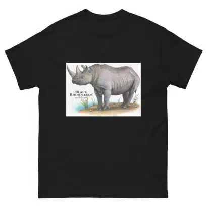 Black Rhinoceros - Unisex classic tee - Image 2