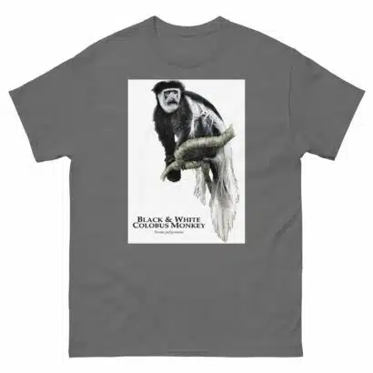 Black & White Colobus Monkey - Unisex classic tee - Image 6
