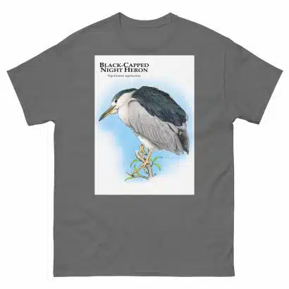Black-Capped Night Heron - Unisex classic tee - Image 6