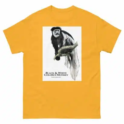 Black & White Colobus Monkey - Unisex classic tee - Image 14