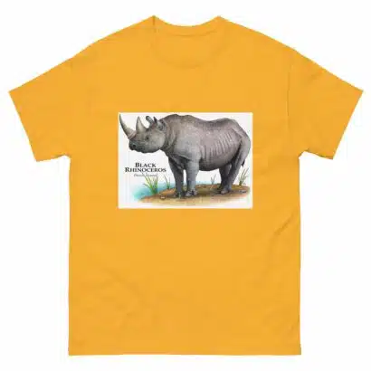 Black Rhinoceros - Unisex classic tee - Image 14