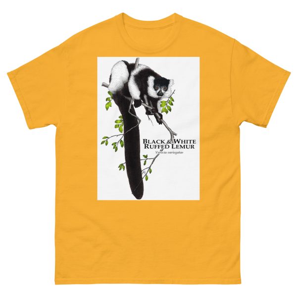 Black & White Ruffed Lemur - Unisex classic tee - Image 14