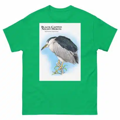 Black-Capped Night Heron - Unisex classic tee - Image 10