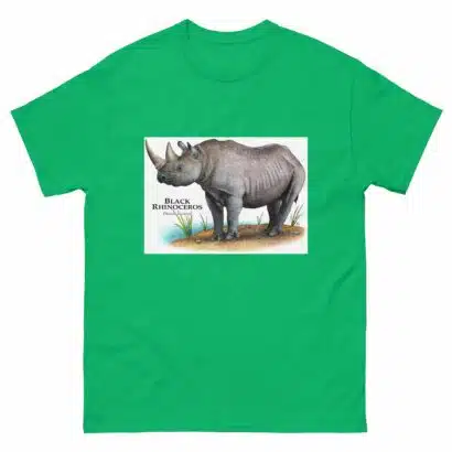 Black Rhinoceros - Unisex classic tee - Image 10