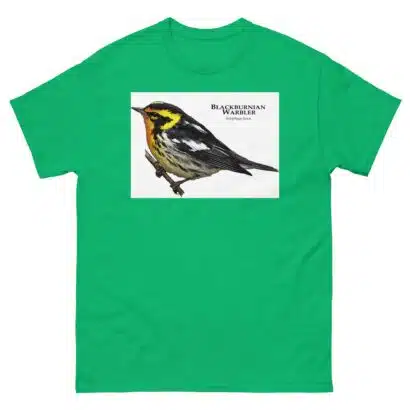Blackburnian Warbler - Unisex classic tee - Image 10