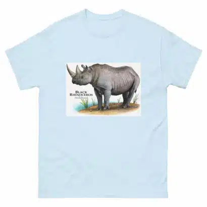Black Rhinoceros - Unisex classic tee - Image 18