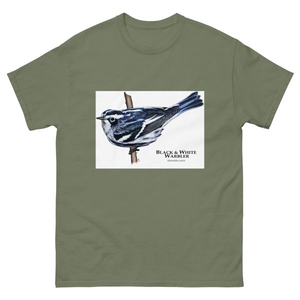 Black & White Warbler - Unisex classic tee - Image 8