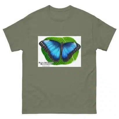Blue Morpho Butterfly - Unisex classic tee - Image 8