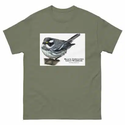 Black-Throated Gray Warbler - Unisex classic tee - Image 8