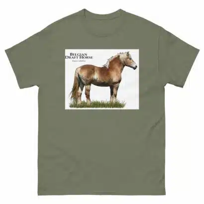 Belgian Draft Horse - Unisex classic tee - Image 8