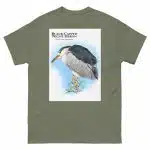Black-Capped Night Heron - Unisex classic tee - Image 8
