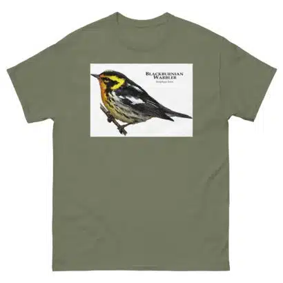 Blackburnian Warbler - Unisex classic tee - Image 8