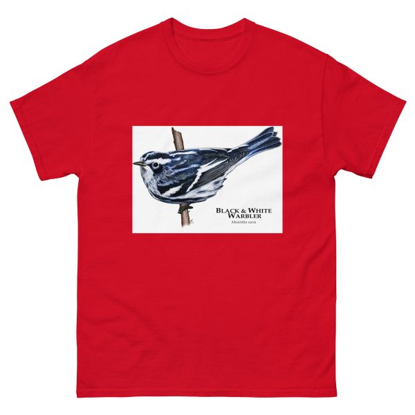 Black & White Warbler - Unisex classic tee - Image 4