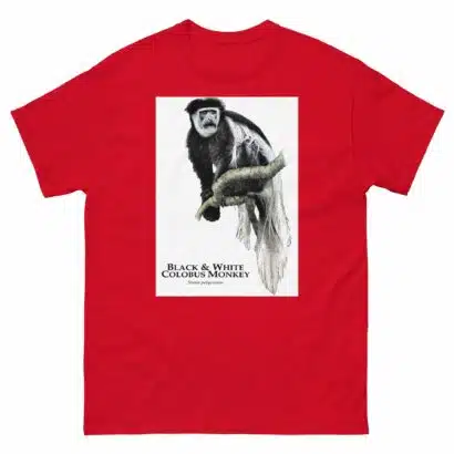 Black & White Colobus Monkey - Unisex classic tee - Image 4