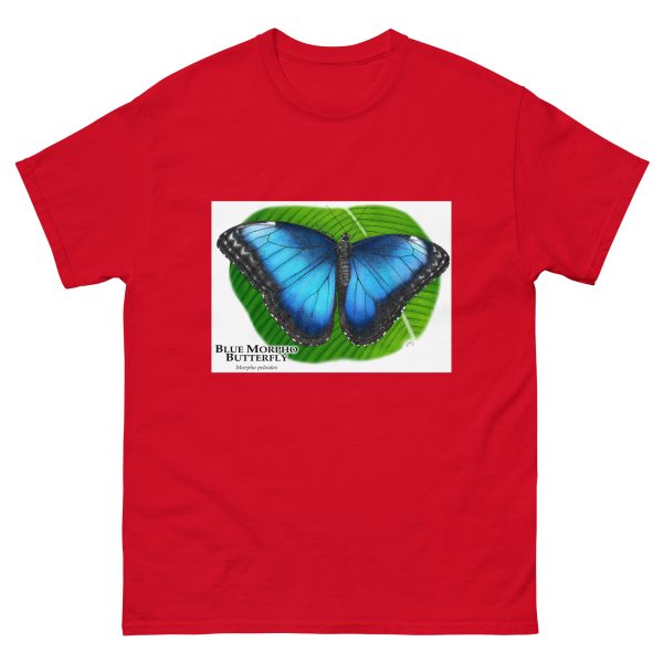 Blue Morpho Butterfly - Unisex classic tee - Image 4