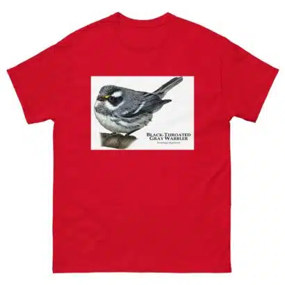 Black-Throated Gray Warbler - Unisex classic tee - Image 4