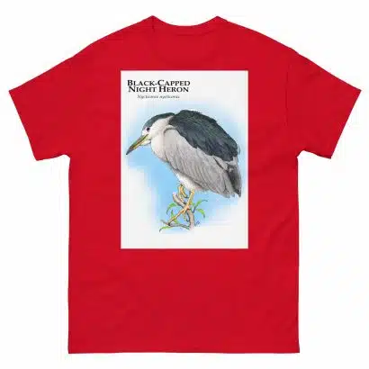 Black-Capped Night Heron - Unisex classic tee - Image 4
