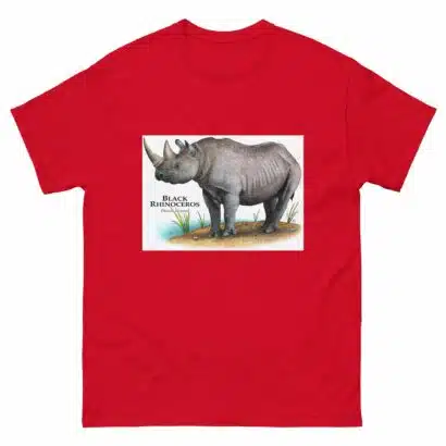 Black Rhinoceros - Unisex classic tee - Image 4